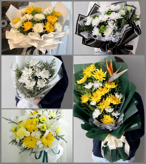 贵州铜仁市松桃县蓼皋镇鸡爪村白事花束代送